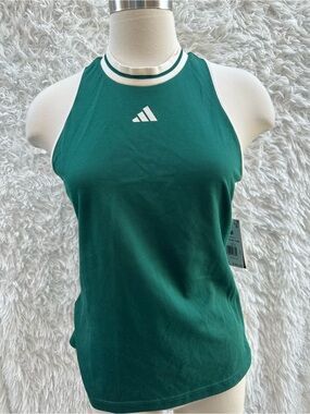 New Adidas Green Racerback Tank Top size Medium